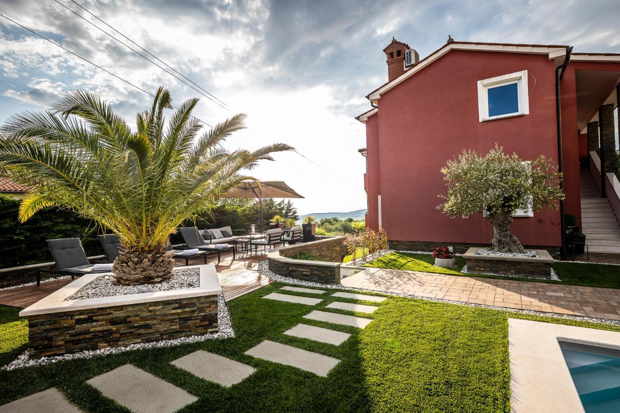 Villa Sunset Pool & Spa Apartments Zgornje Skofije Cameră foto